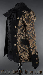 Gold Brocade Female Pirate Jacket