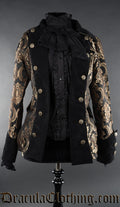 Gold Brocade Female Pirate Jacket