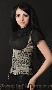 Gold Brocade Shoulder Corset