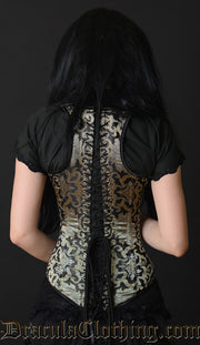 Gold Brocade Shoulder Corset