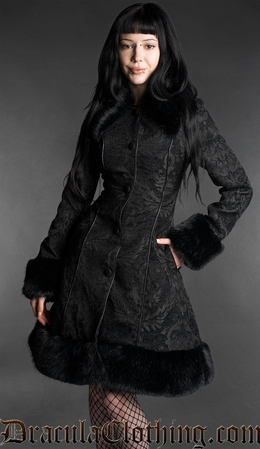 Leather Officer Coat – DraculaClothing