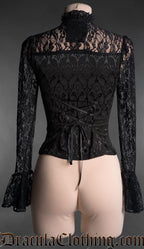 Gothic Heart Button Blouse