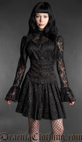 Gothic Heart Button Blouse