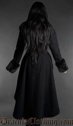 Gothic High Low Wool Winter Coat