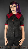 Short Sleeved Gothic Blouse