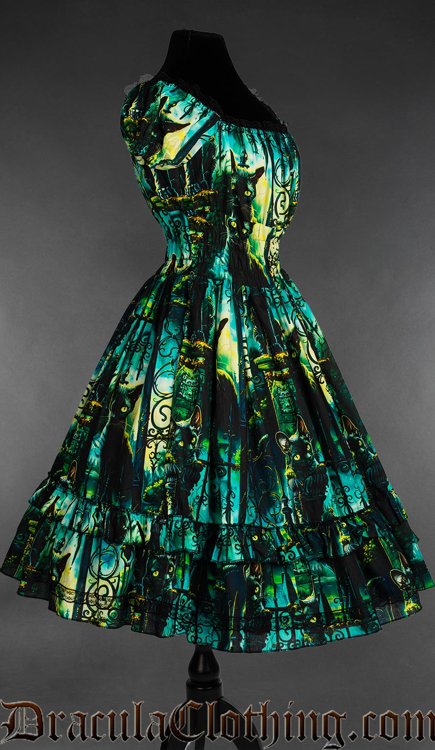 Graveyard Cats Gothabilly Dress