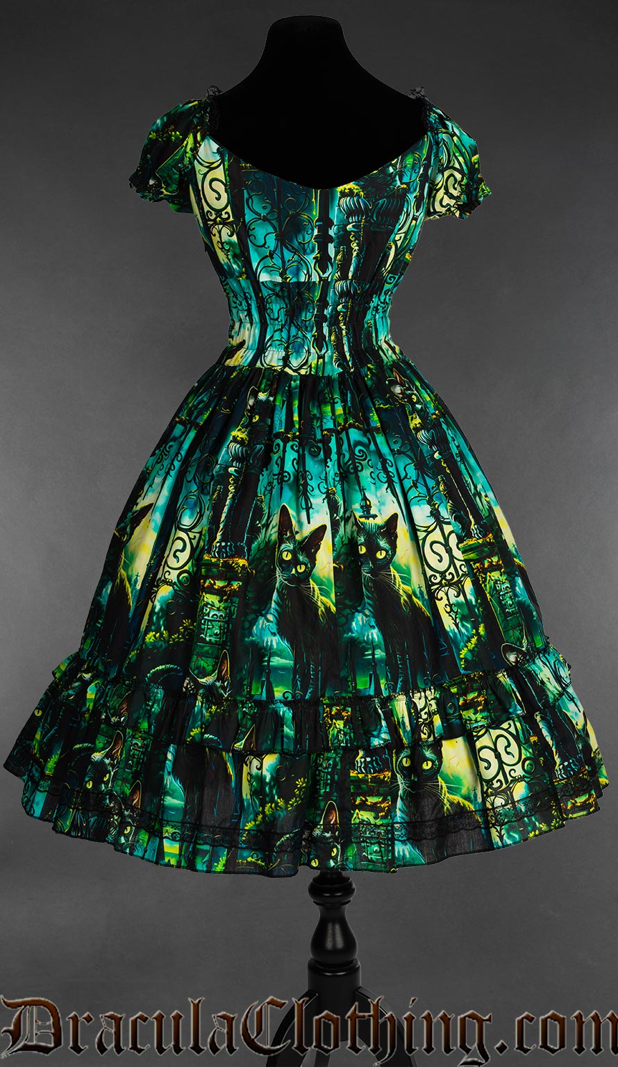 Graveyard Cats Gothabilly Dress