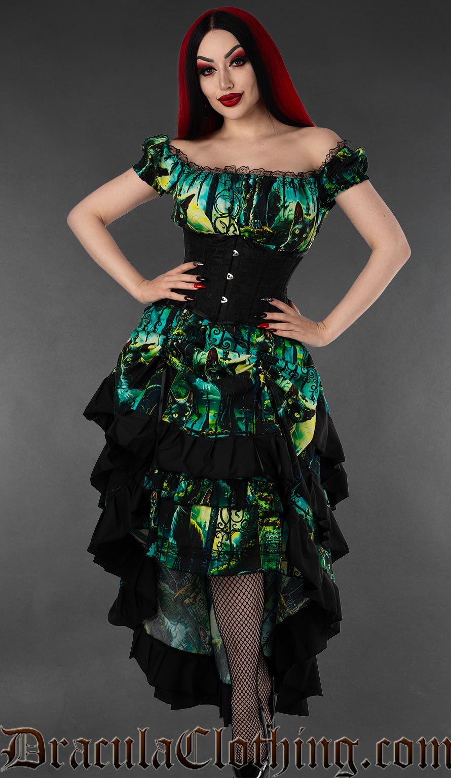 Graveyard Cats Gothabilly Dress