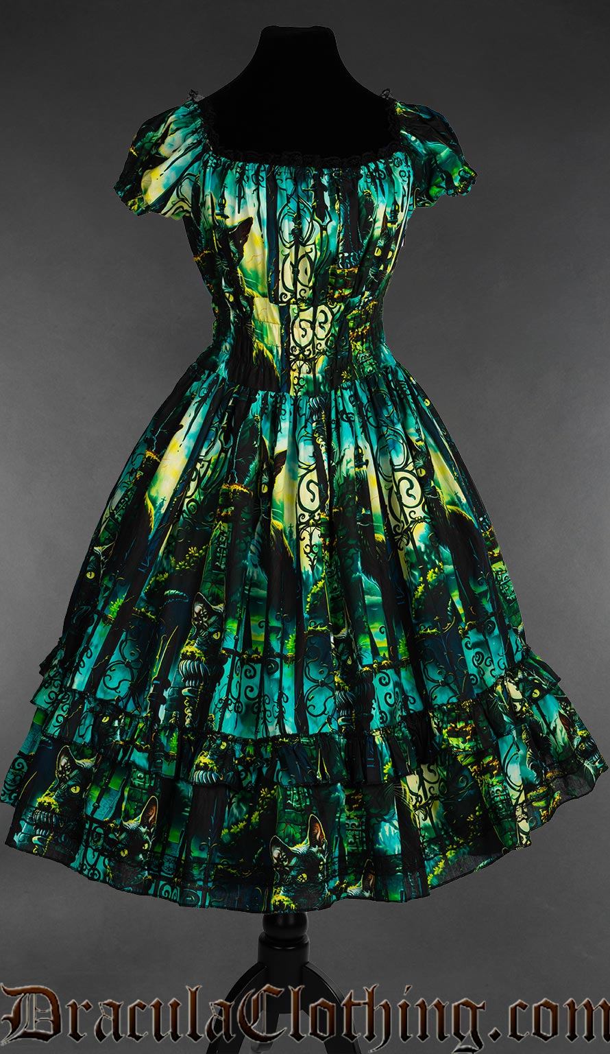 Graveyard Cats Gothabilly Dress