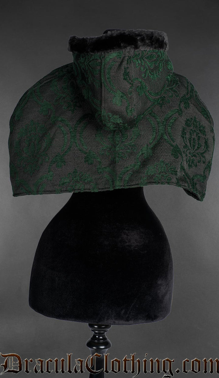 Green Brocade Hood