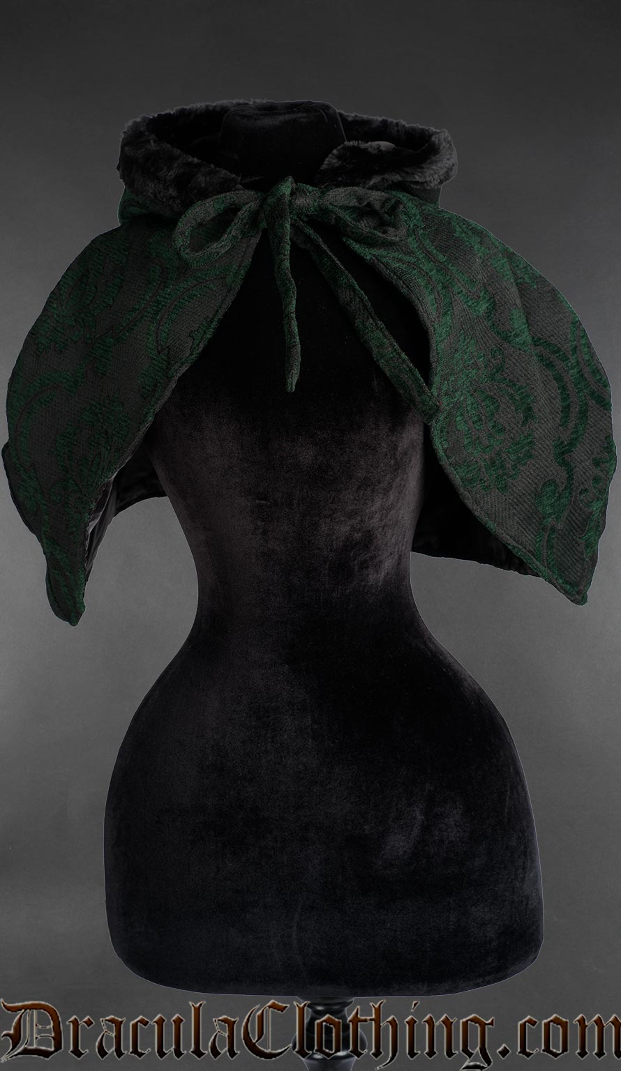 Green Brocade Hood