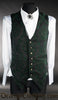 Green Brocade Long Vest