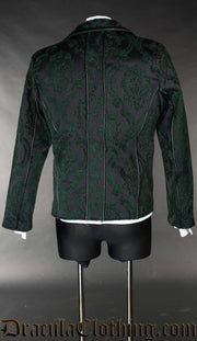 Green Brocade Tesla Jacket