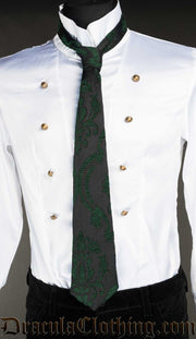 Green Brocade Tie