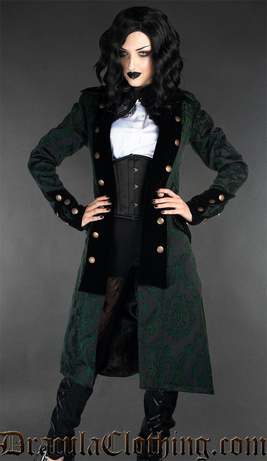 Green Pirate Princess Coat