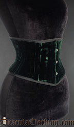 Green Velvet Waist Cincher