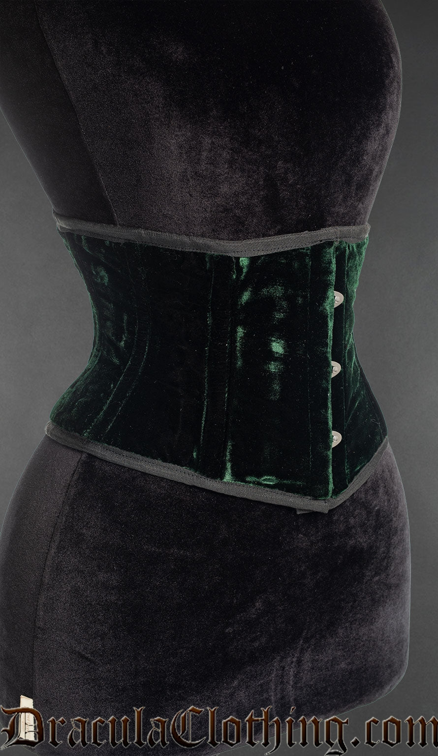 Green Velvet Waist Cincher