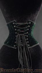 Green Velvet Waist Cincher
