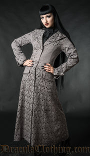 Grey Brocade Coat