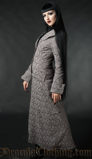 Grey Brocade Coat