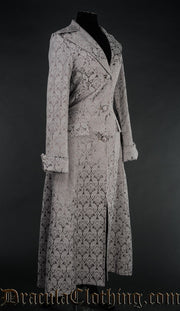 Grey Brocade Coat