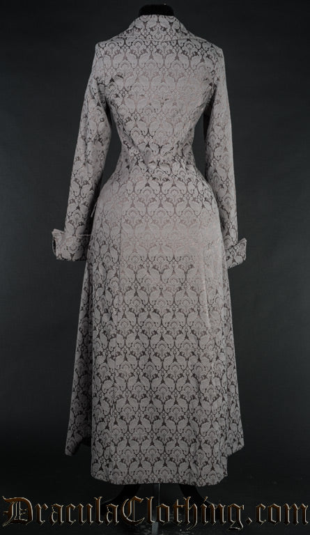 Grey Brocade Coat