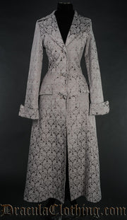 Grey Brocade Coat