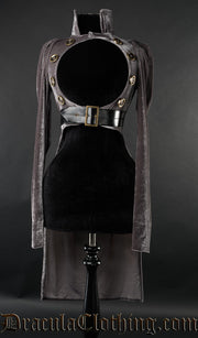 Grey Openbust Tailcoat