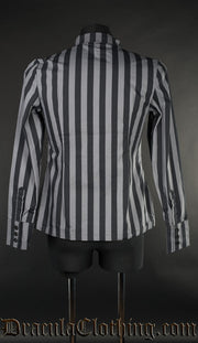 Grey Striped Naval Shirt