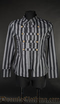 Grey Striped Naval Shirt