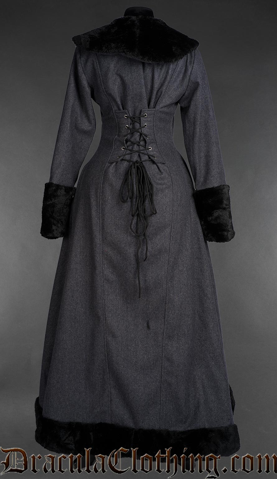 Grey Wool Pocket Winter Coat