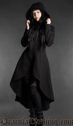 High Low Hoodie Coat