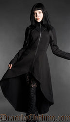 High Low Hoodie Coat