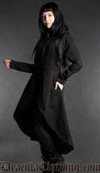 High Low Hoodie Coat