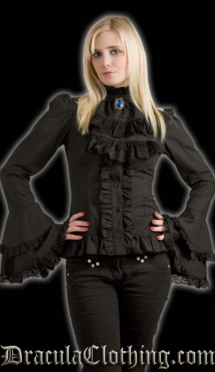 Black Cravat Blouse