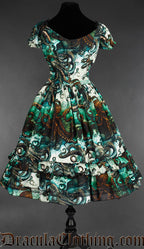 Kraken Print Gothabilly Dress