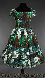 Kraken Print Gothabilly Dress