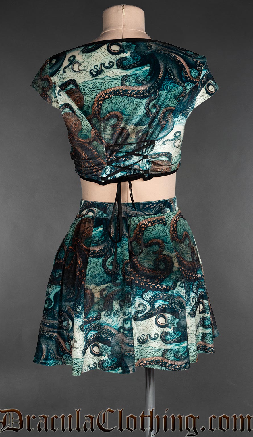 Kraken Velvet Crop Top