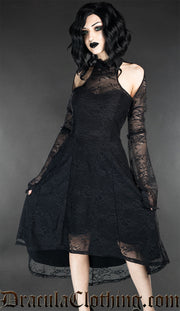 Lace Shoulder Dress