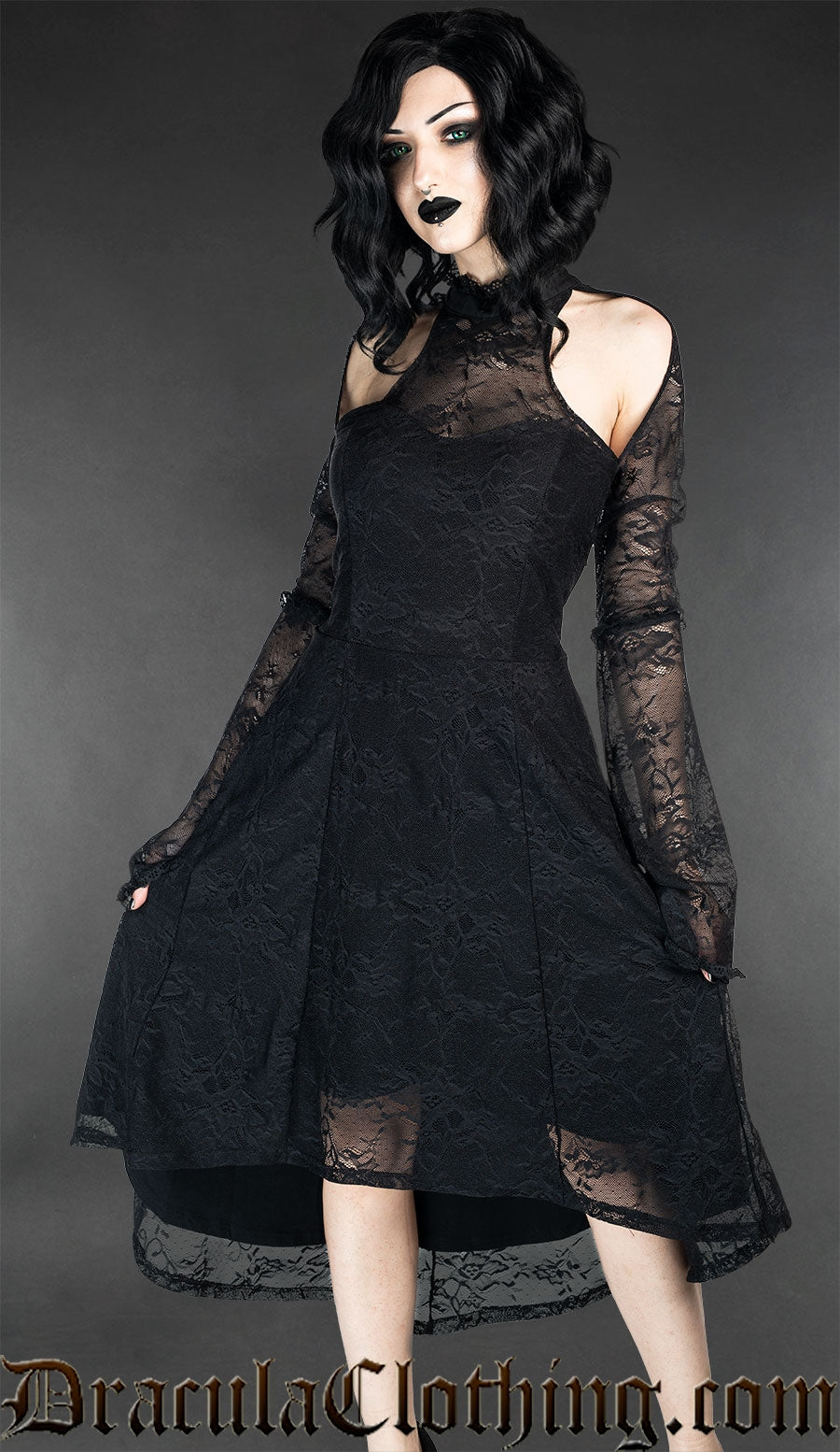 Lace Shoulder Dress XXL