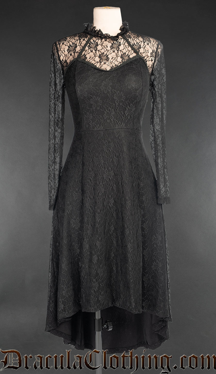 Lace Victorian Maxi Dress DraculaClothing Lace Victorian Maxi Dress DraculaClothing