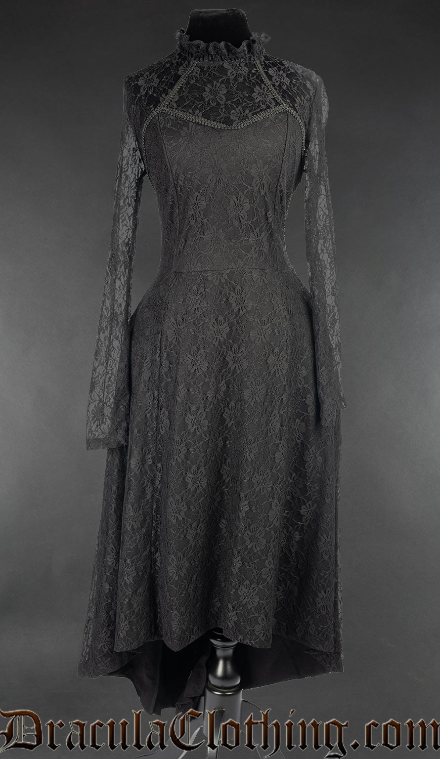 Lace Victorian Maxi Dress DraculaClothing Lace Victorian Maxi Dress DraculaClothing