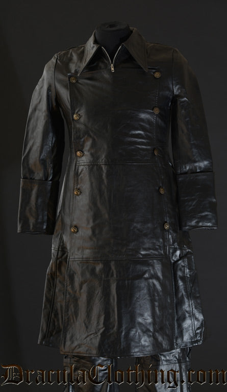 Leather Officer Coat