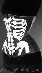 Leather Skeleton Underbust Corset