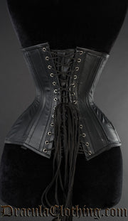 Leather Skeleton Underbust Corset