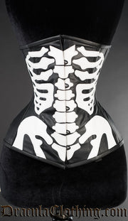 Leather Skeleton Underbust Corset