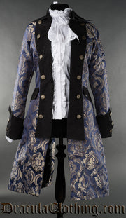 Blue Royal Female Pirate Coat