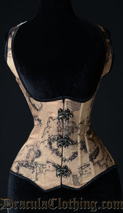 Map Shoulder Clasp Corset 