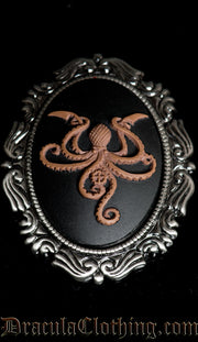 Octopus Cameo Brooch