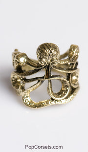 Octopus Steampunk Ring